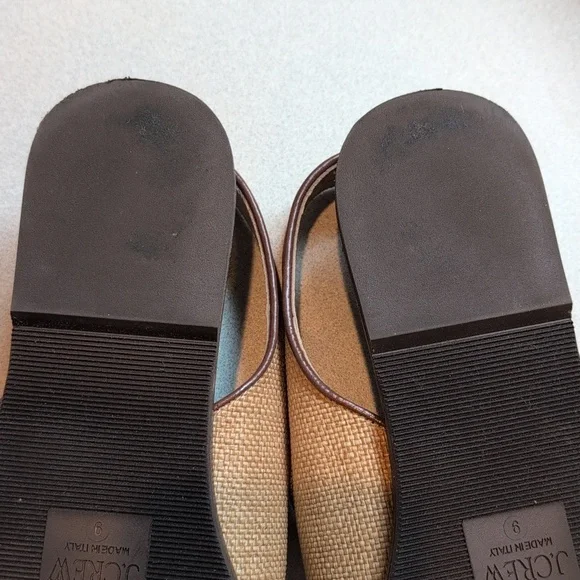 J Crew Carsen Made-in-Italy slingback sandals in faux raffia CJ835 Size 9 - Picture 9 of 10